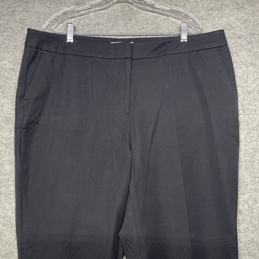 NWT Sejour Womens 18W Curvy Fit Pants Black Trousers High Rise Straight Stretch - Picture 4 of 12